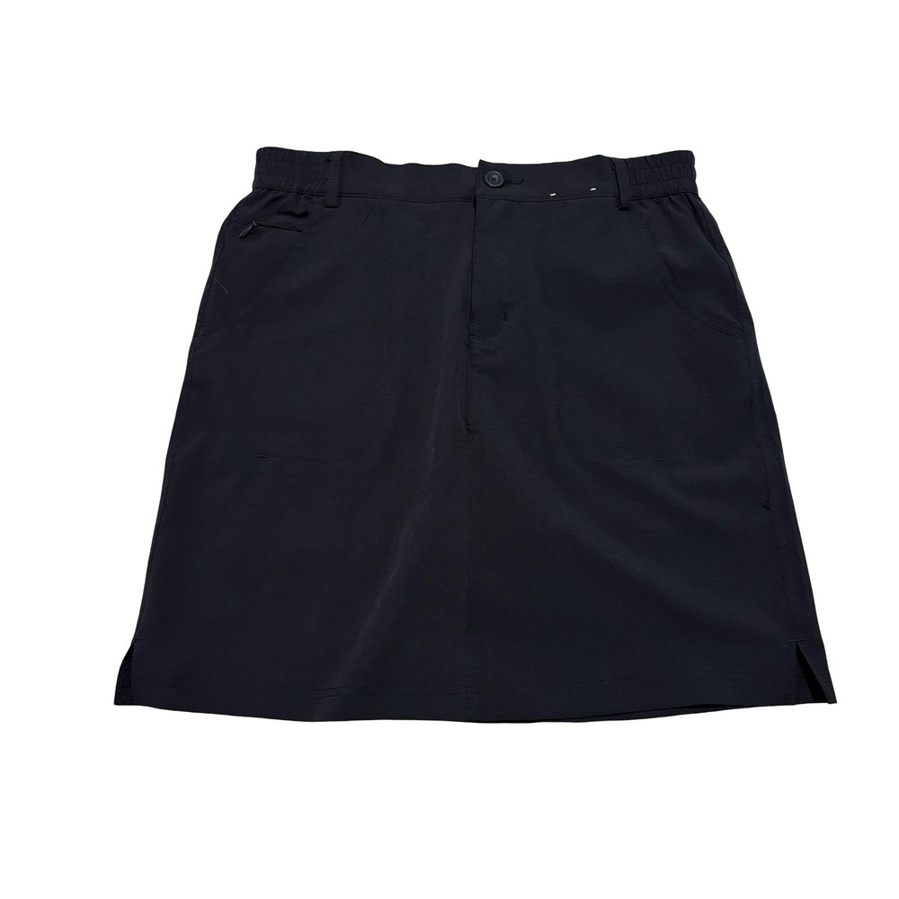Tilley Women's Lined A Line Mini Skirt Ripstop Black Size Small 28 x 18